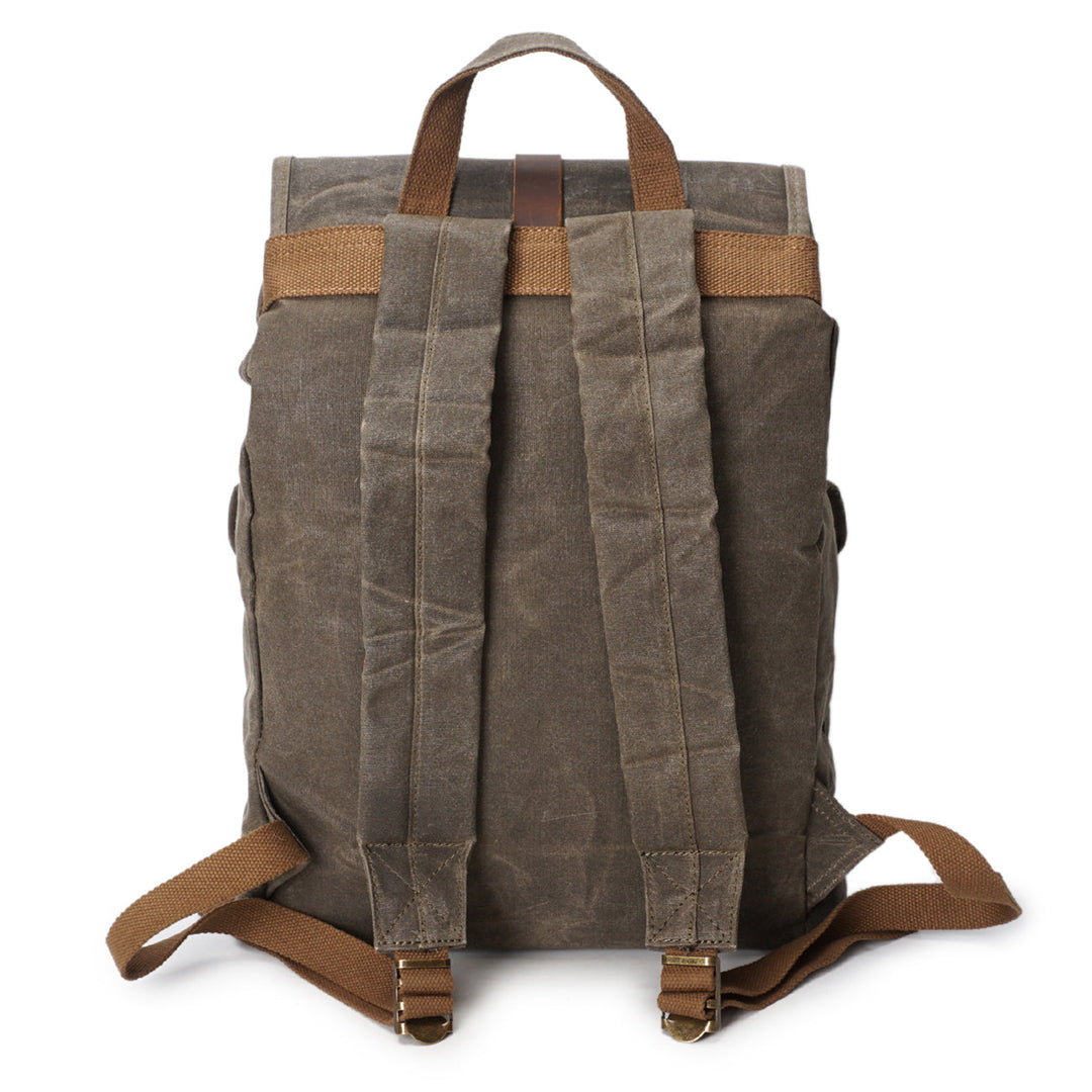 Edric | Vintage Canvas and Leather Backpack