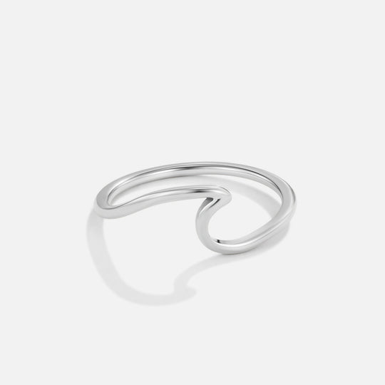 Silver Minimalist Open Ring
