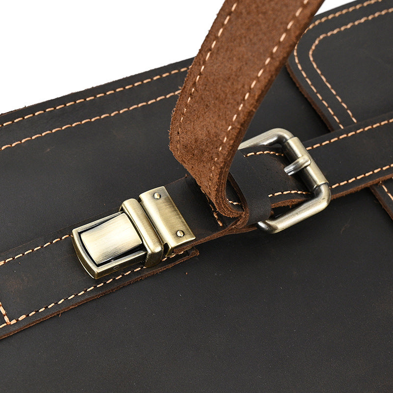 Eris | Vintage Leather Backpack with Removable Straps