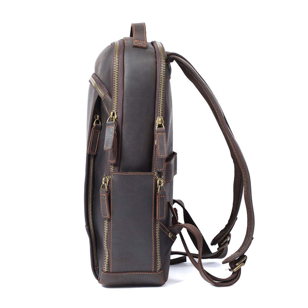 Ellis | Vintage Leather Laptop Backpack