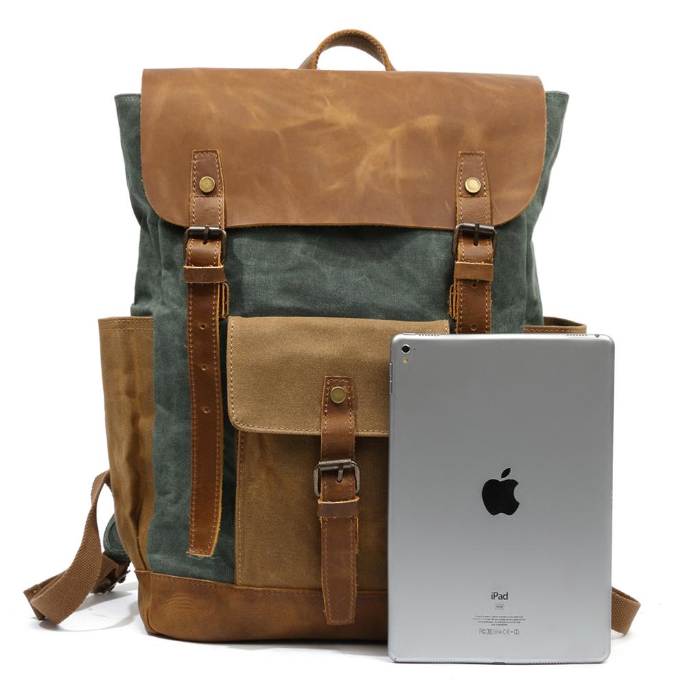 Maven | Vintage Canvas Leather Backpack