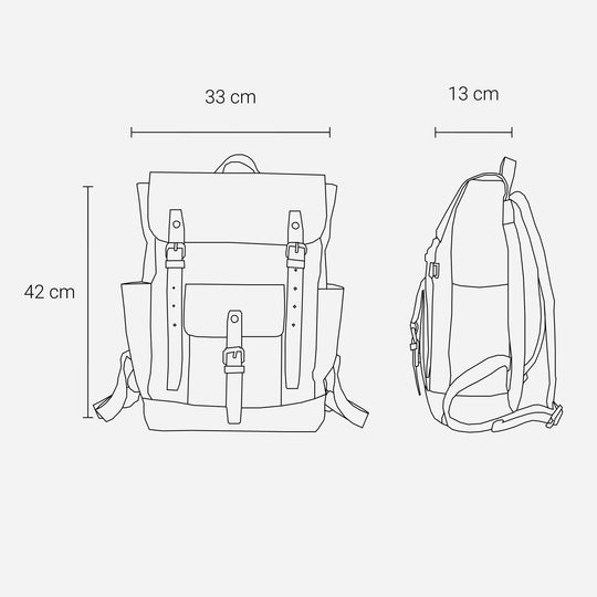 Maven | Vintage Canvas Leather Backpack