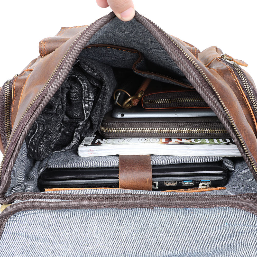 Rosvelle | Leather Laptop Backpack