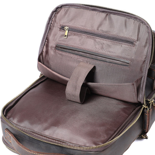 Ellis | Vintage Leather Laptop Backpack
