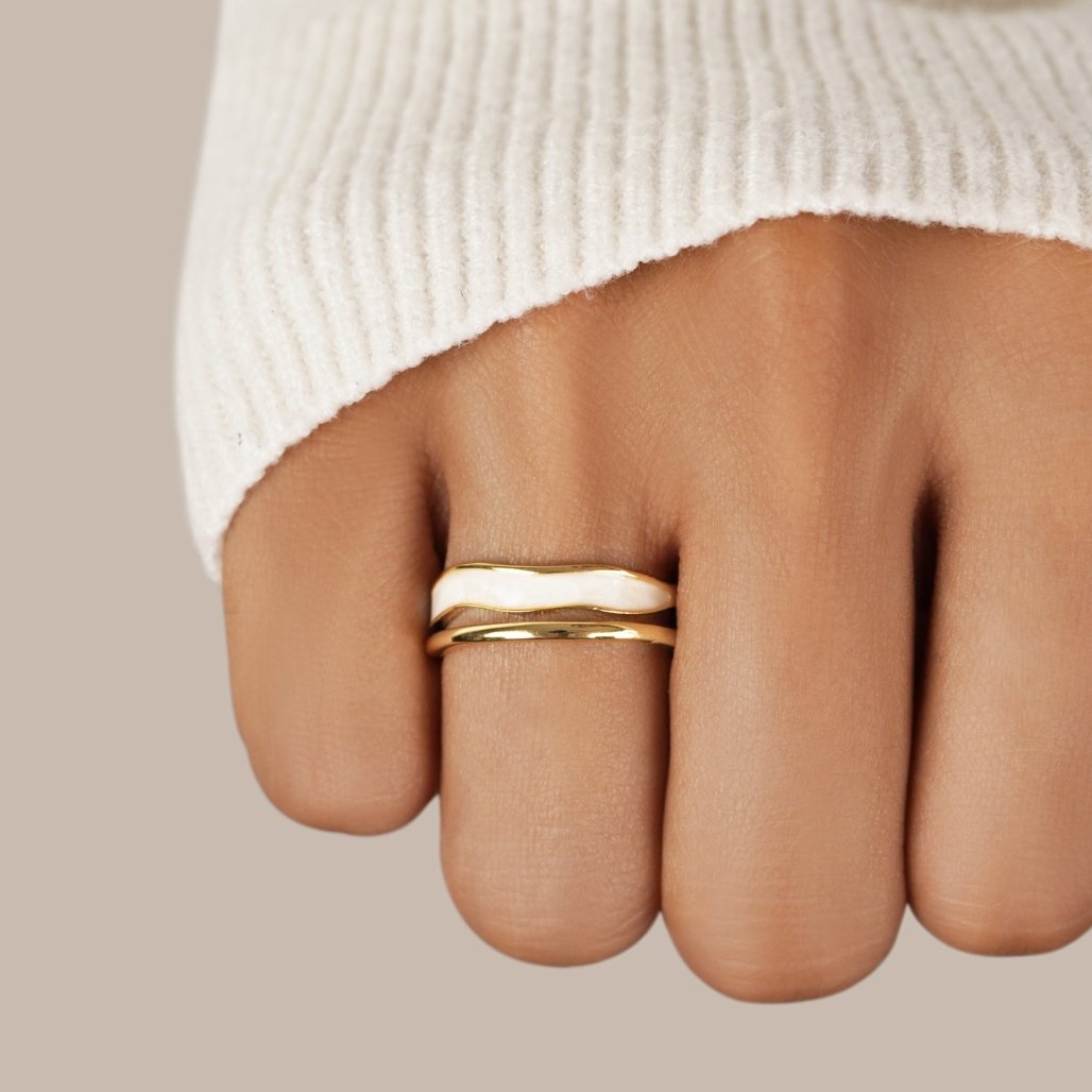 Gold Sculptural Wrap Ring