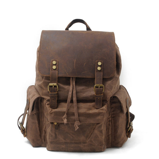 Arven | Vintage Waxed Canvas and Leather Hiking Backpack