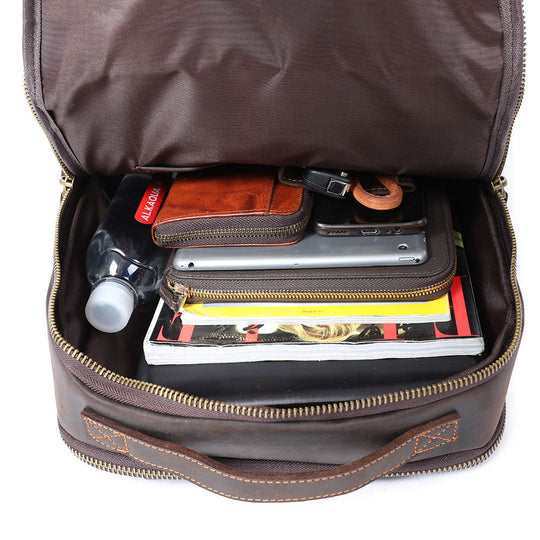 Ellis | Vintage Leather Laptop Backpack