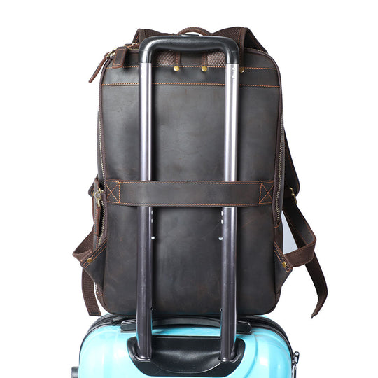 Ellis | Vintage Leather Laptop Backpack