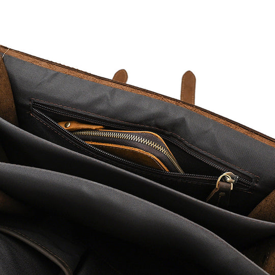 Eris | Vintage Leather Backpack with Removable Straps