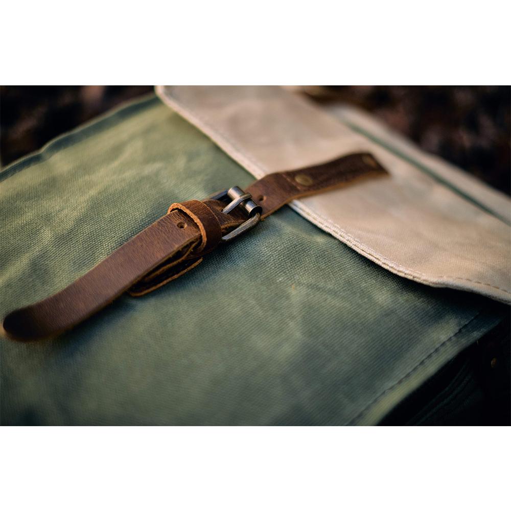 Arvik | Vintage Waxed Canvas Rolltop Backpack