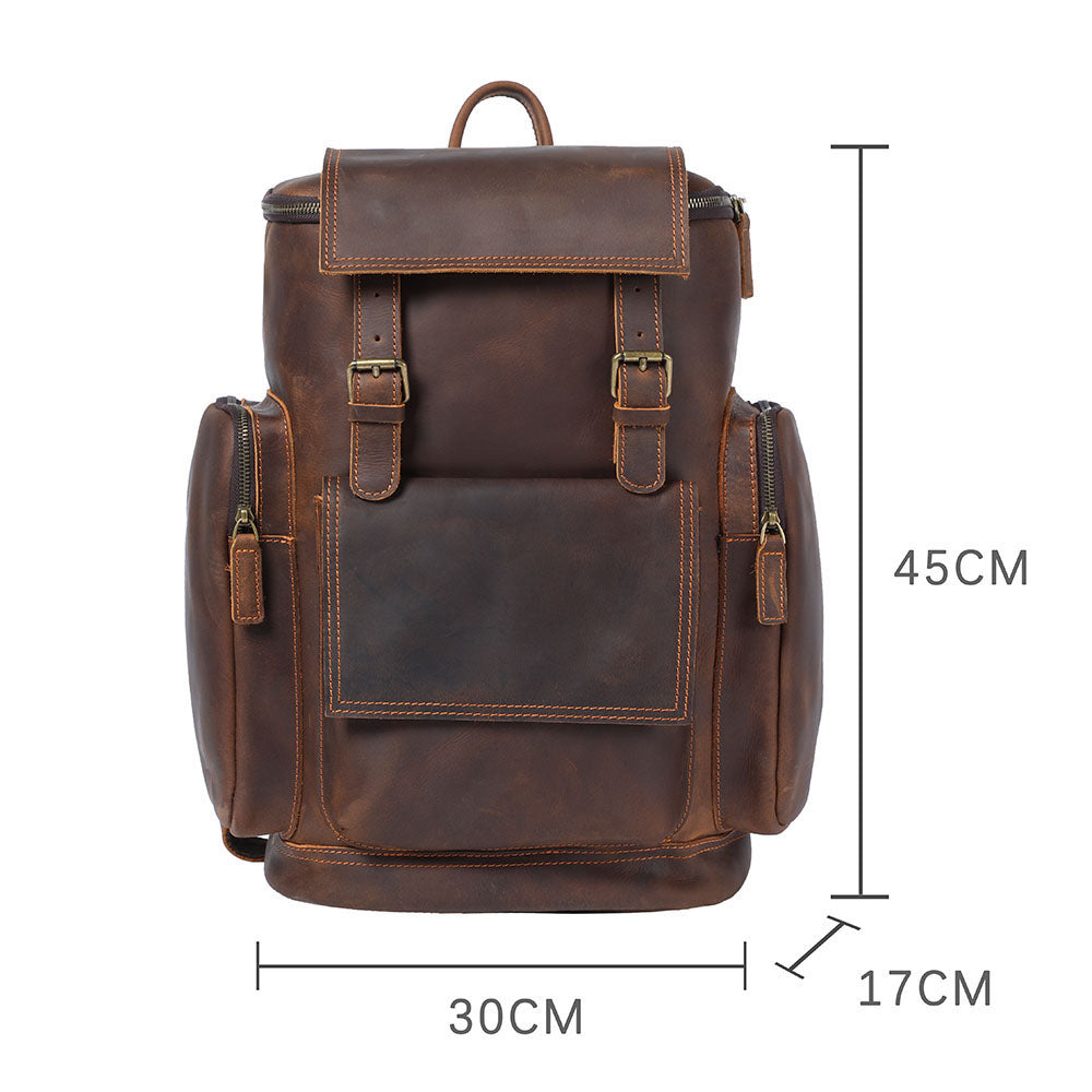 Rosvelle | Leather Laptop Backpack