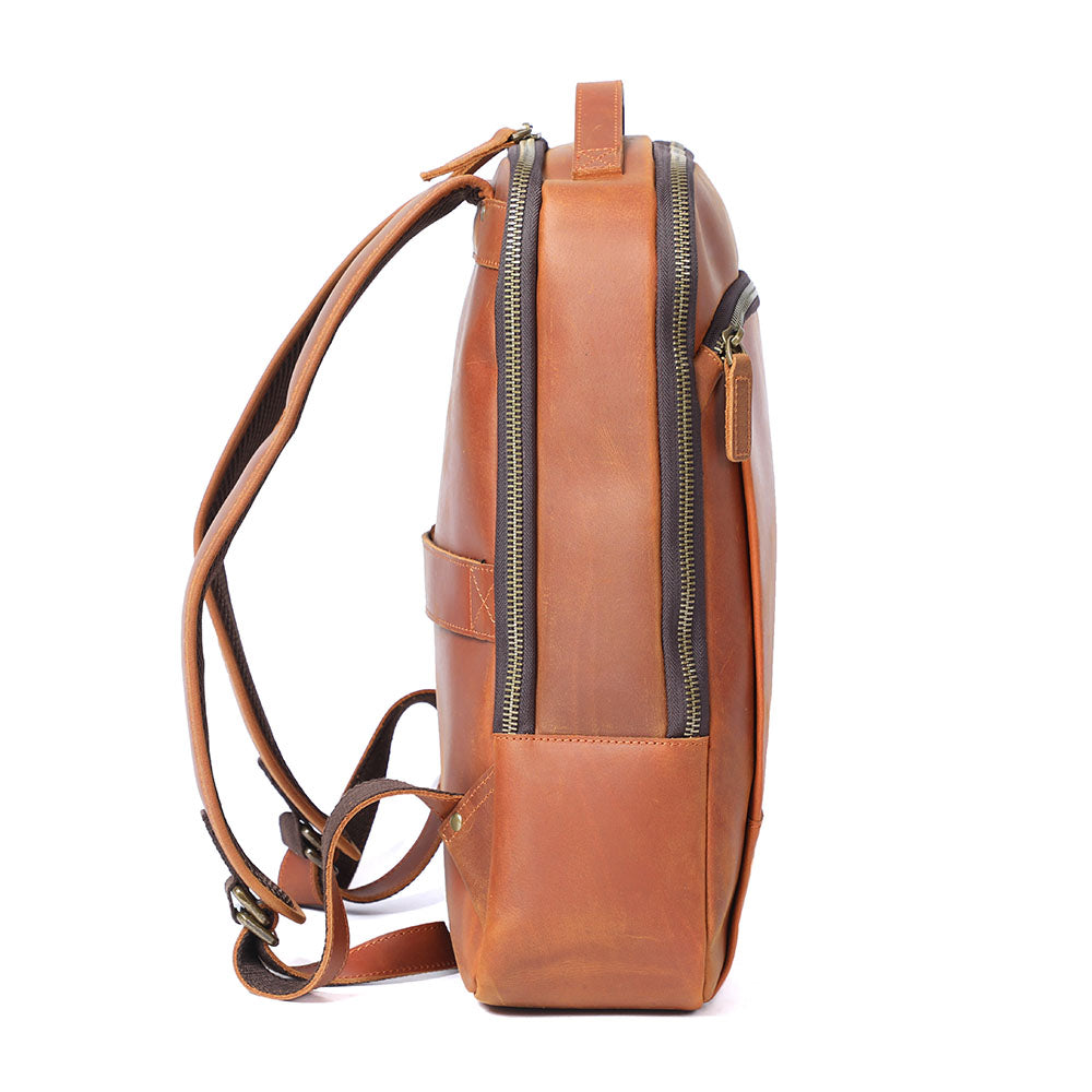 Ellis | Vintage Leather Laptop Backpack