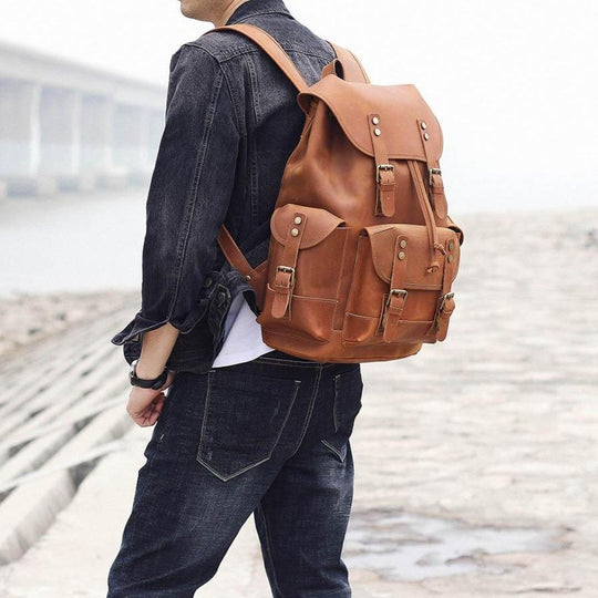 Caelan | Vintage Leather Backpack