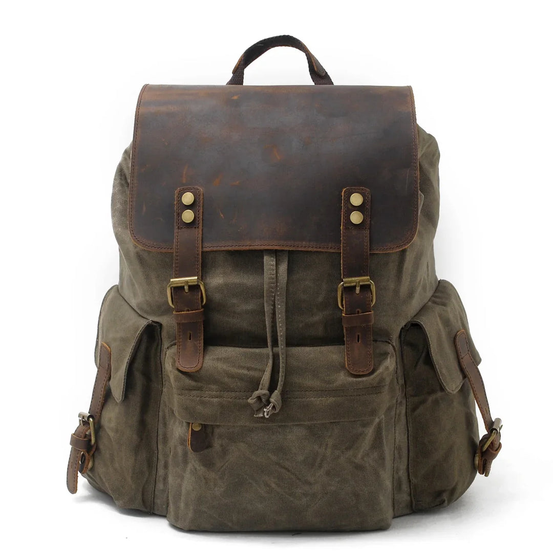 Arven | Vintage Waxed Canvas and Leather Hiking Backpack