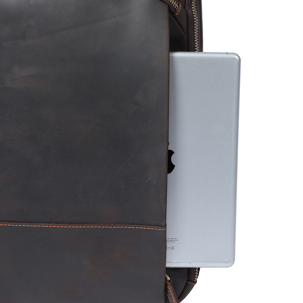 Ellis | Vintage Leather Laptop Backpack