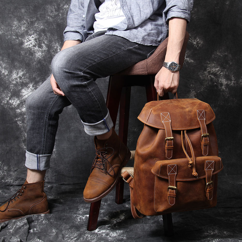 Bryn | Vintage Leather Backpack