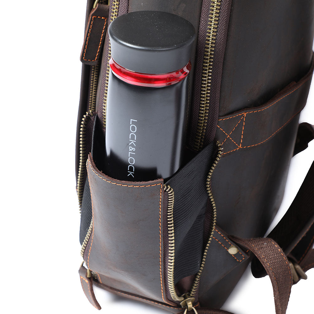 Ellis | Vintage Leather Laptop Backpack