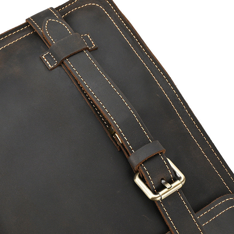 Eris | Vintage Leather Backpack with Removable Straps