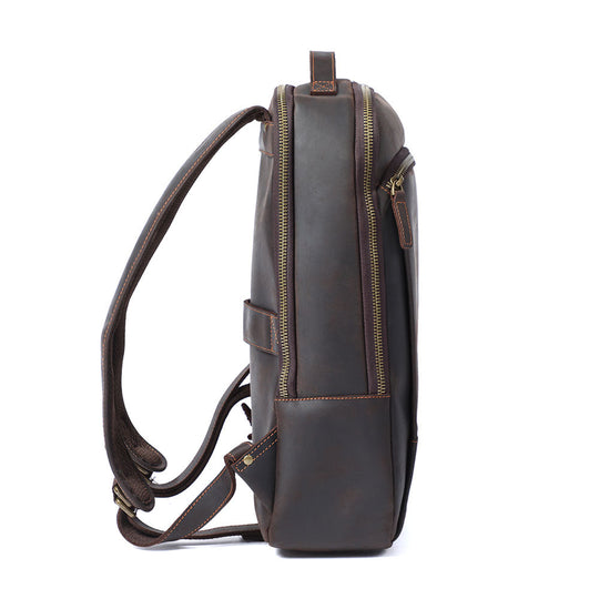 Ellis | Vintage Leather Laptop Backpack