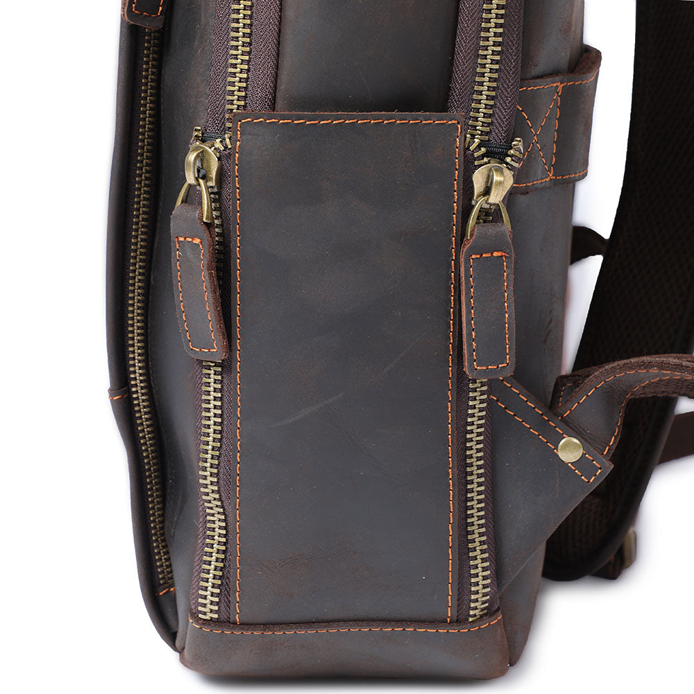Ellis | Vintage Leather Laptop Backpack