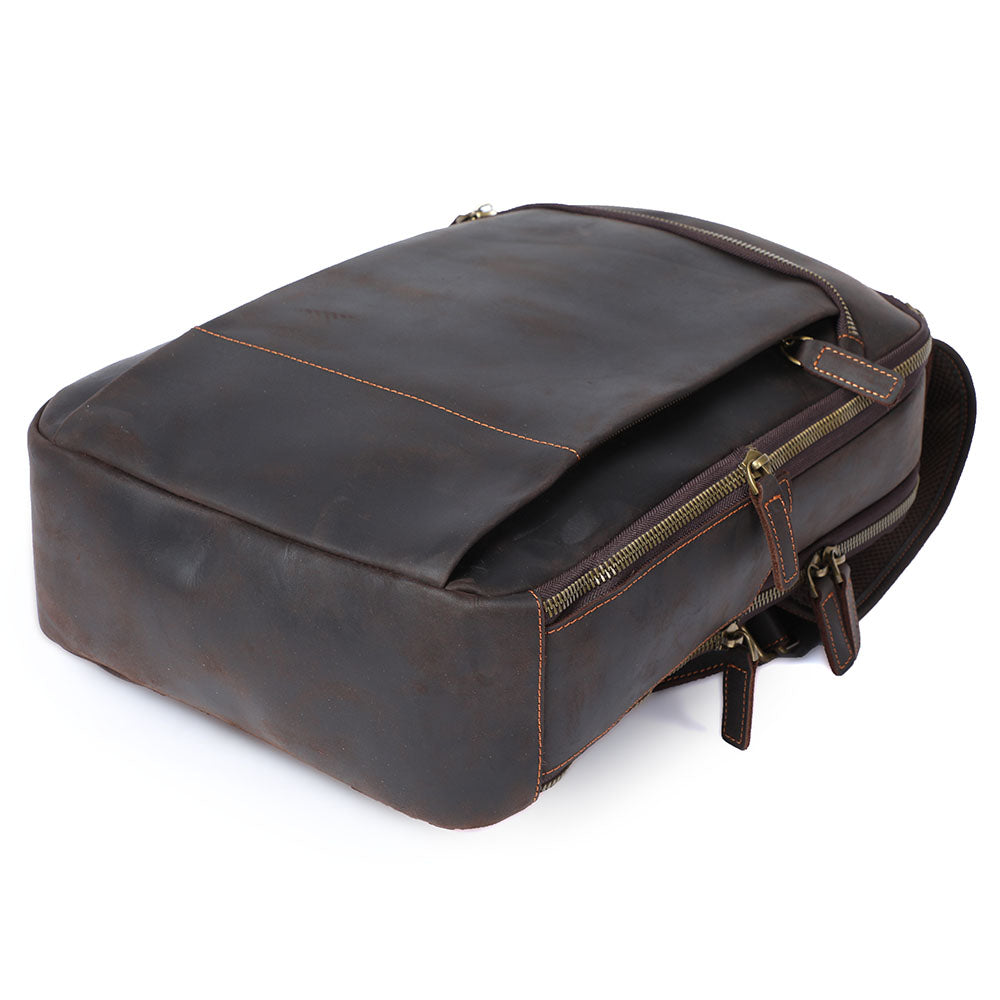 Ellis | Vintage Leather Laptop Backpack