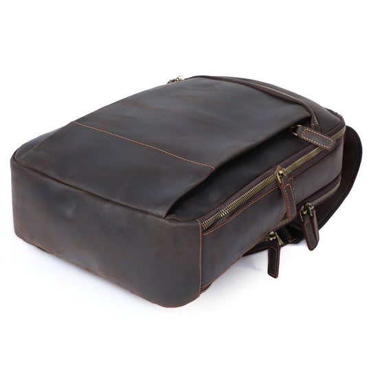 Ellis | Vintage Leather Laptop Backpack