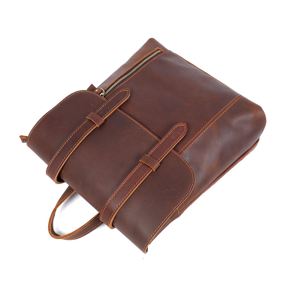 Mavi | Compact Leather Backpack