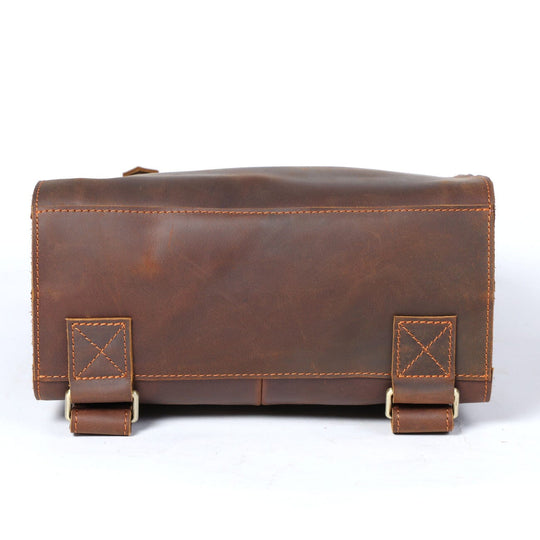 Alder | Vintage Leather Backpack with Flap