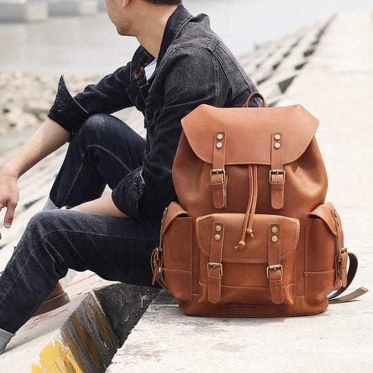 Caelan | Vintage Leather Backpack