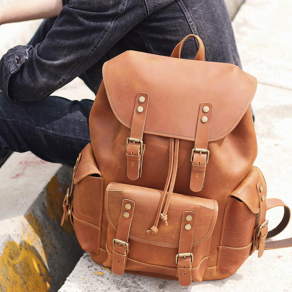 Caelan | Vintage Leather Backpack