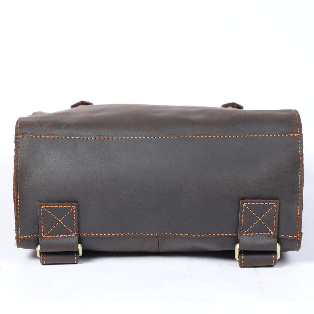 Alder | Vintage Leather Backpack with Flap