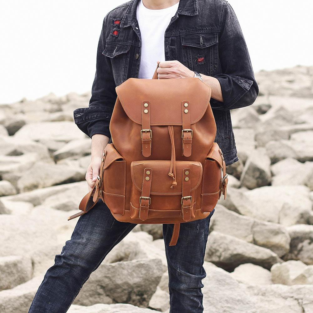 Caelan | Vintage Leather Backpack
