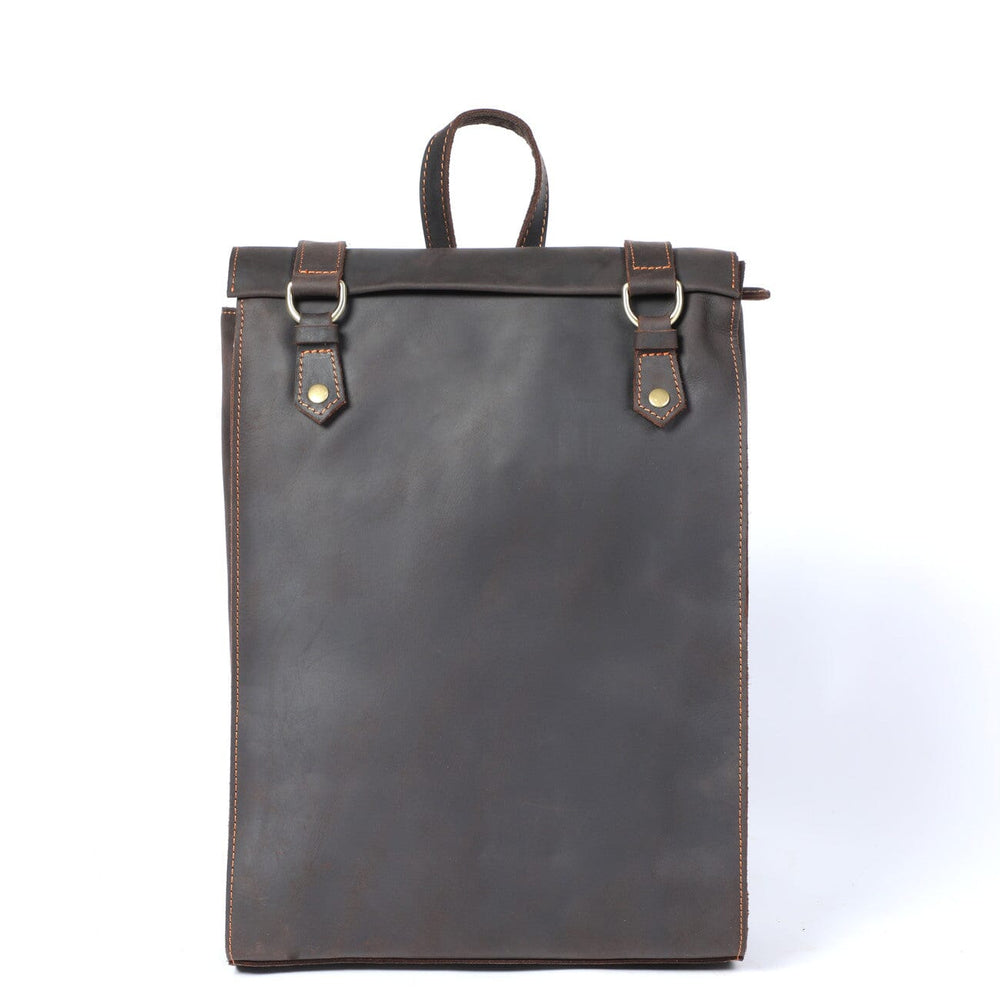 Alder | Vintage Leather Backpack with Flap