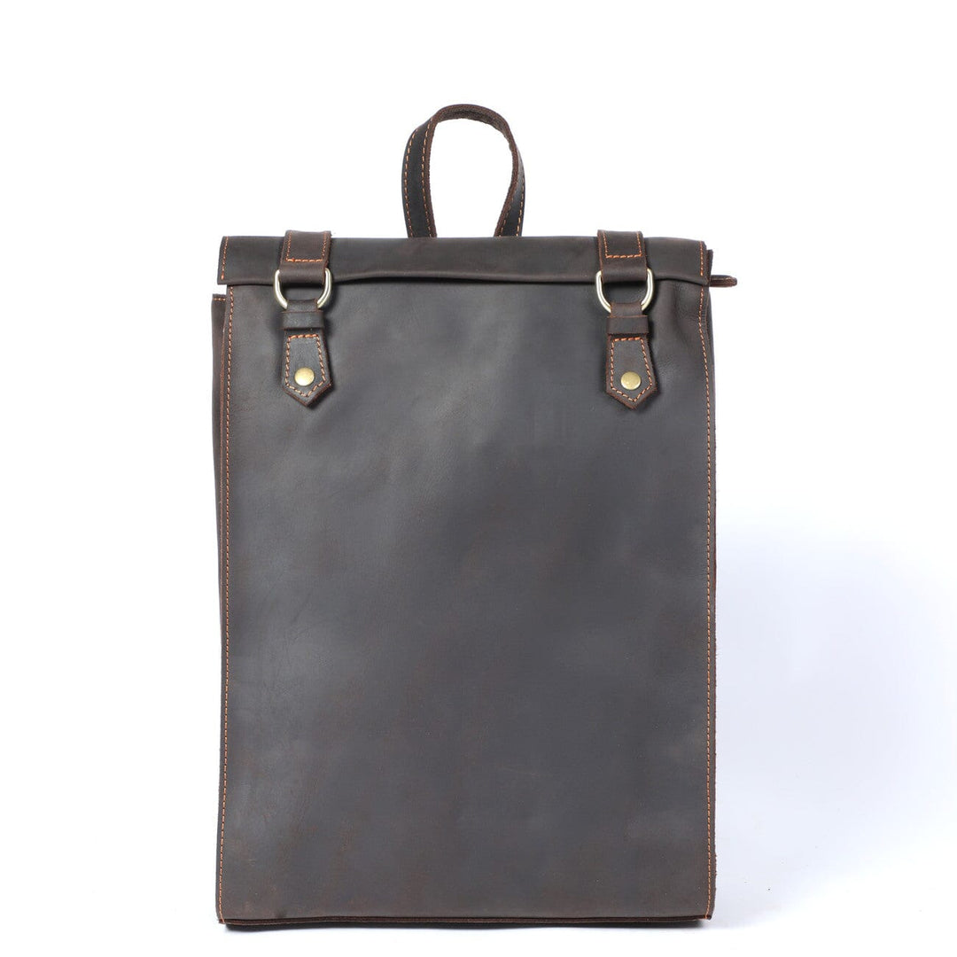 Alder | Vintage Leather Backpack with Flap