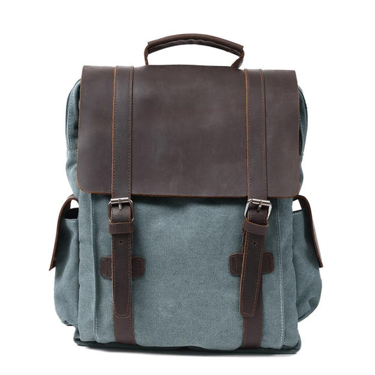 Novera | Vintage Canvas Leather Backpack