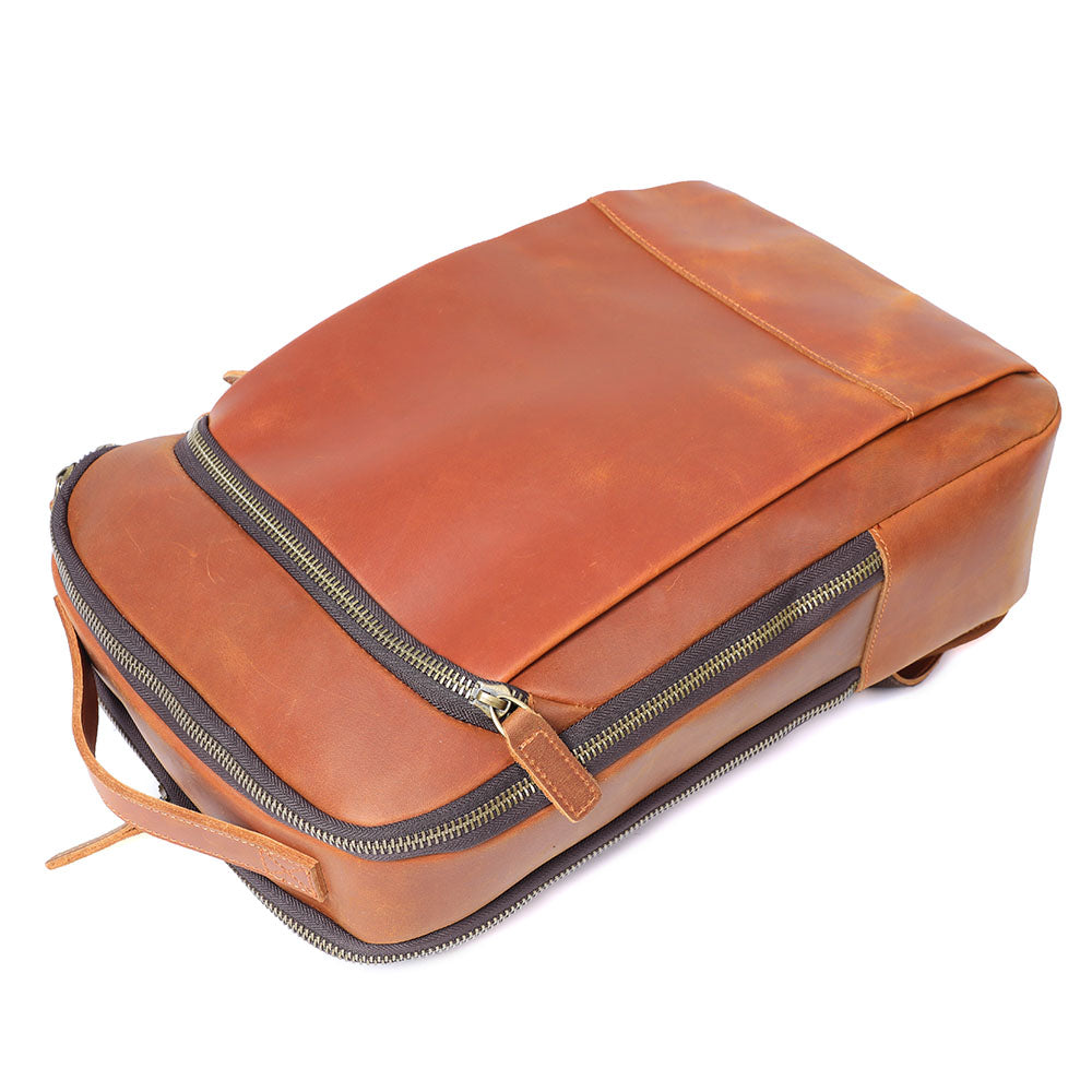 Ellis | Vintage Leather Laptop Backpack