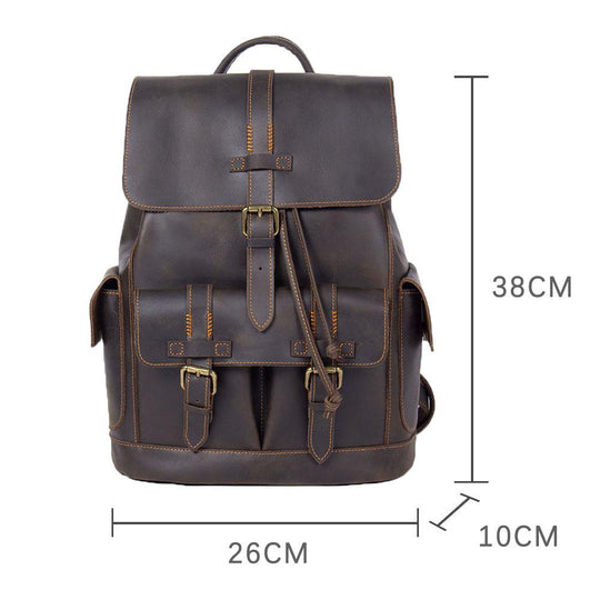 Velare | Leather Laptop Backpack