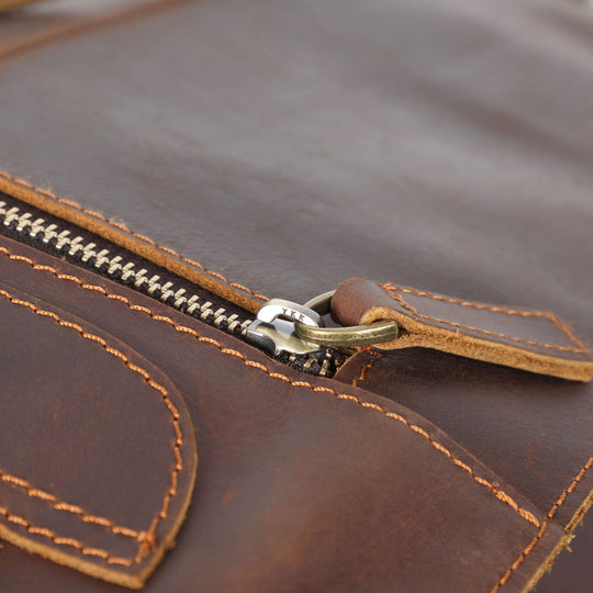 Alder | Vintage Leather Backpack with Flap