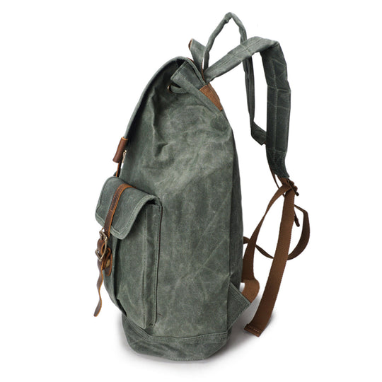 Edric | Vintage Canvas and Leather Backpack