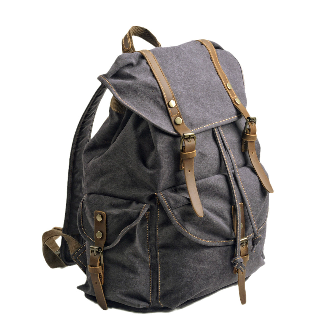 Montis | Vintage Canvas Leather Backpack