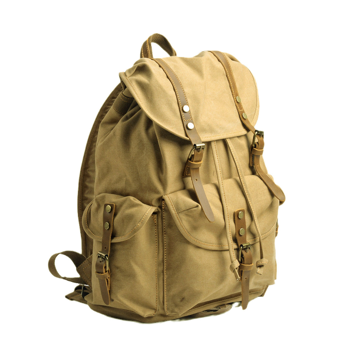Montis | Vintage Canvas Leather Backpack