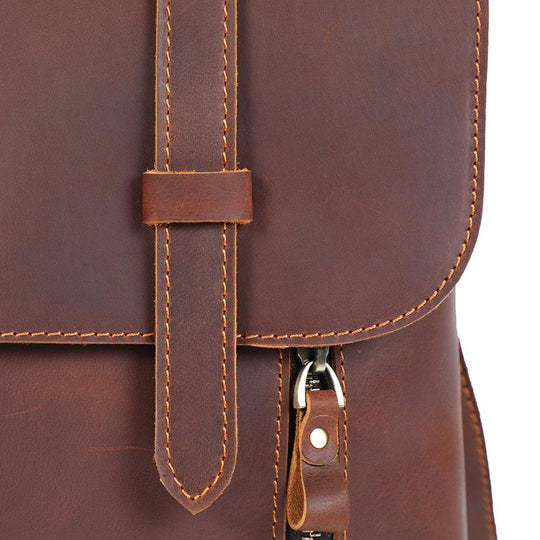 Mavi | Compact Leather Backpack