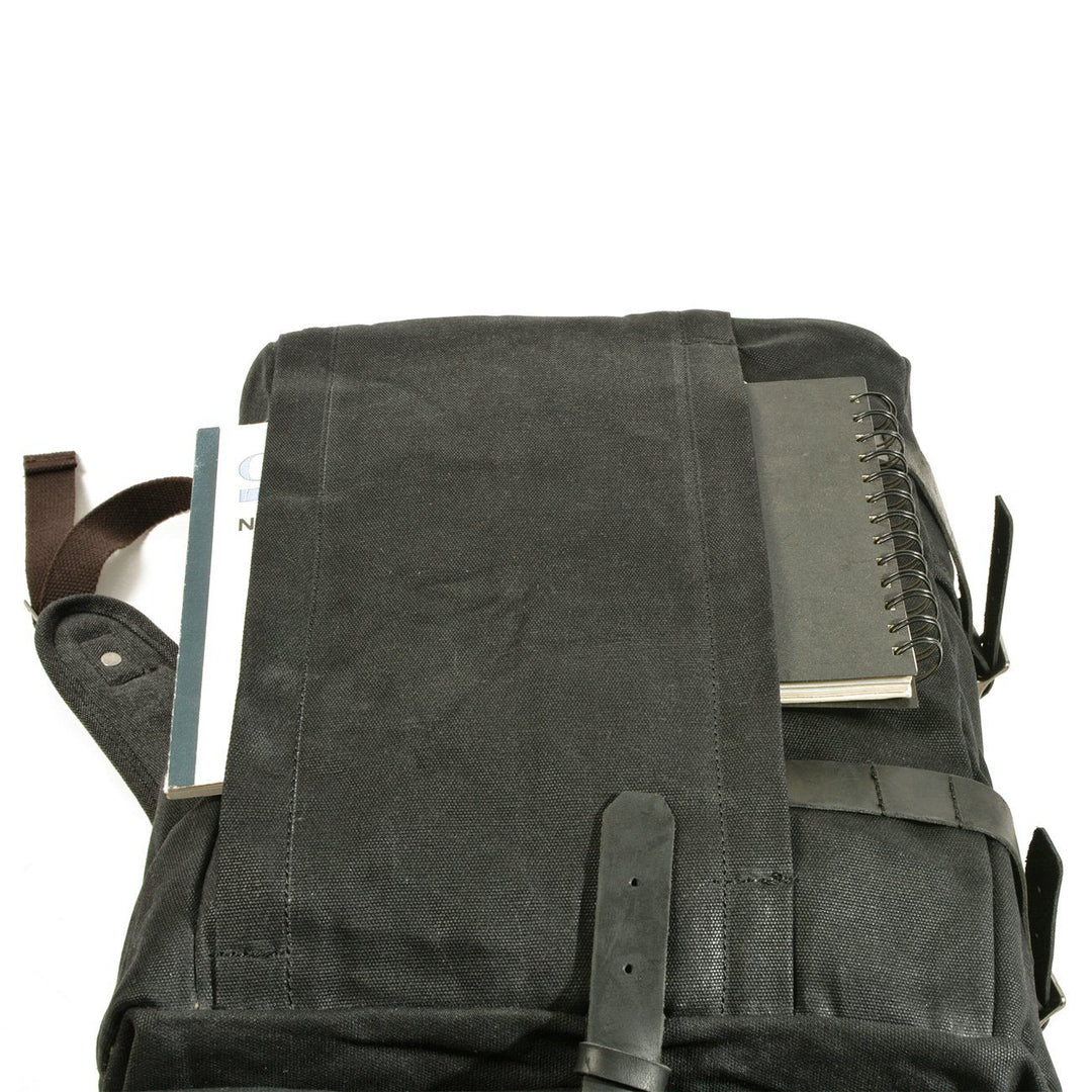 Vetra | Minimalist Waxed Canvas Rolltop Backpack