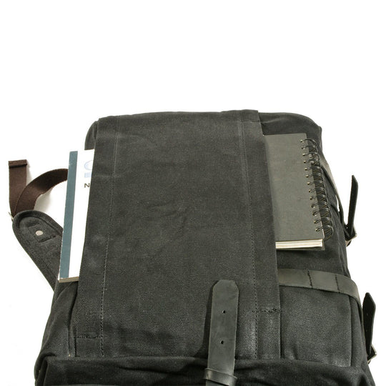 Vetra | Minimalist Waxed Canvas Rolltop Backpack