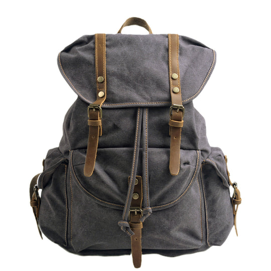 Montis | Vintage Canvas Leather Backpack