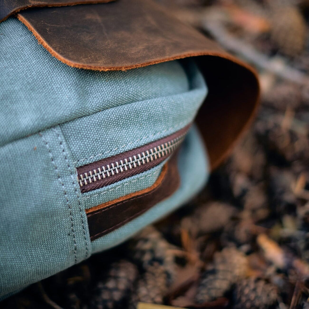 Asher | Vintage Canvas Leather Backpack