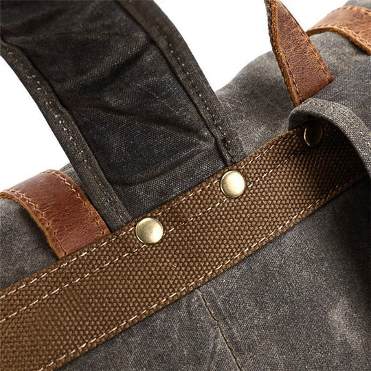 Svala | Vintage Waxed Canvas Rolltop Backpack