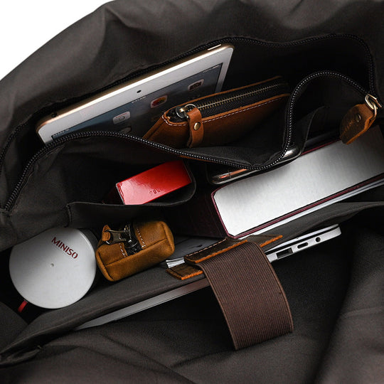 Rowan | Vintage Leather Backpack with Flap