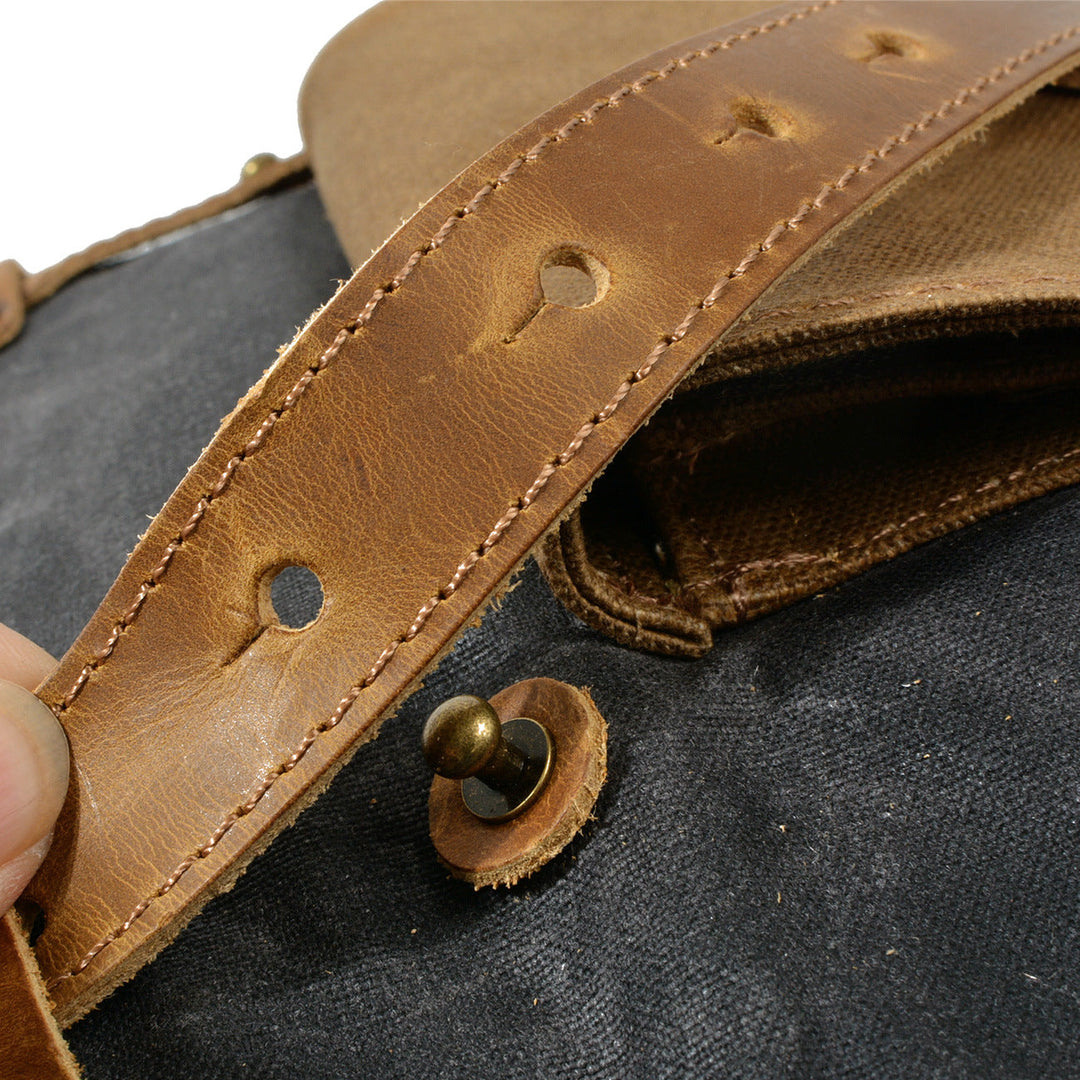 Svala | Vintage Waxed Canvas Rolltop Backpack