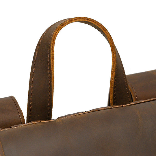 Rowan | Vintage Leather Backpack with Flap